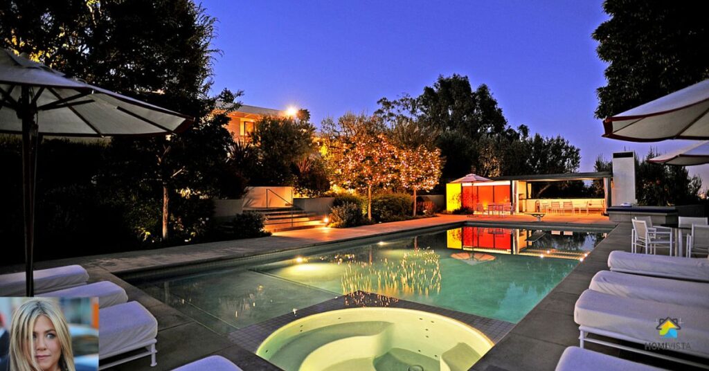 Jennifer Aniston’s $25M Main House in Bel Air, LA pool