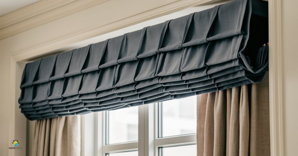 Solid Colors Faux Roman Shade Valance