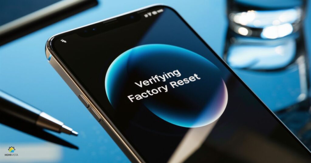 Verifying Factory Reset