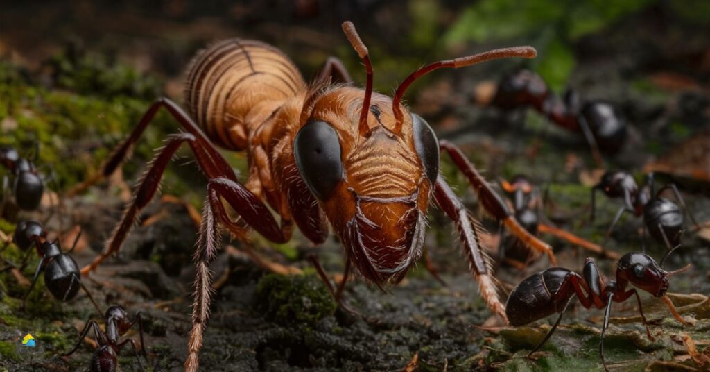 What does a queen ant look like