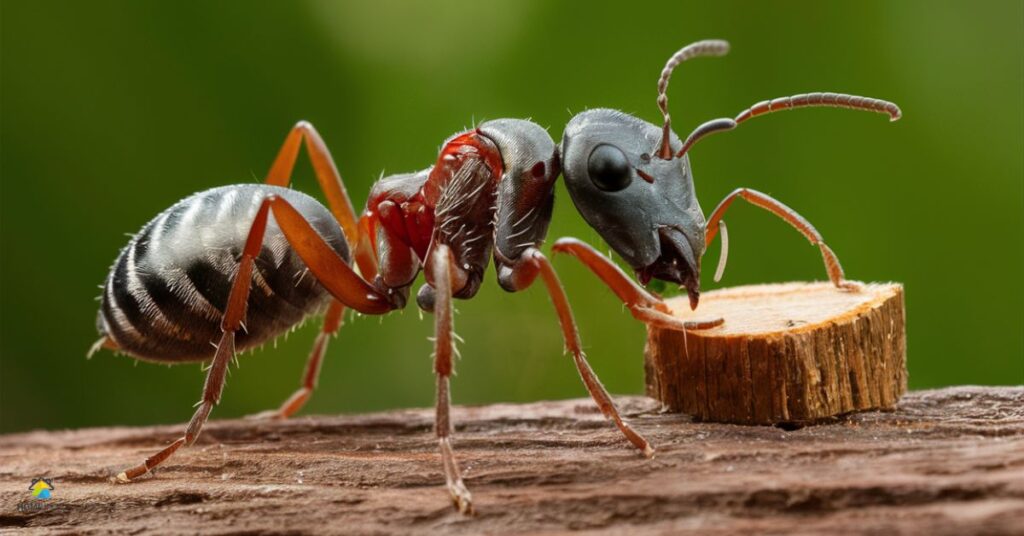 What types of ants eat wood