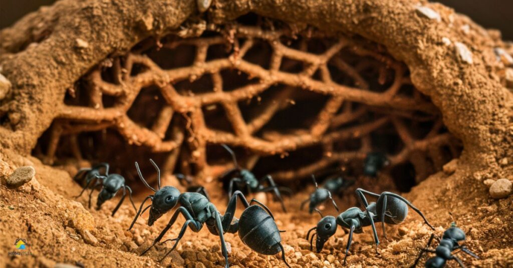 Where do ants live