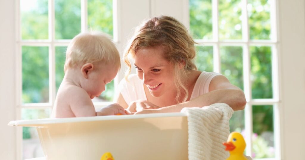 Bathtime with Bathroom Seating