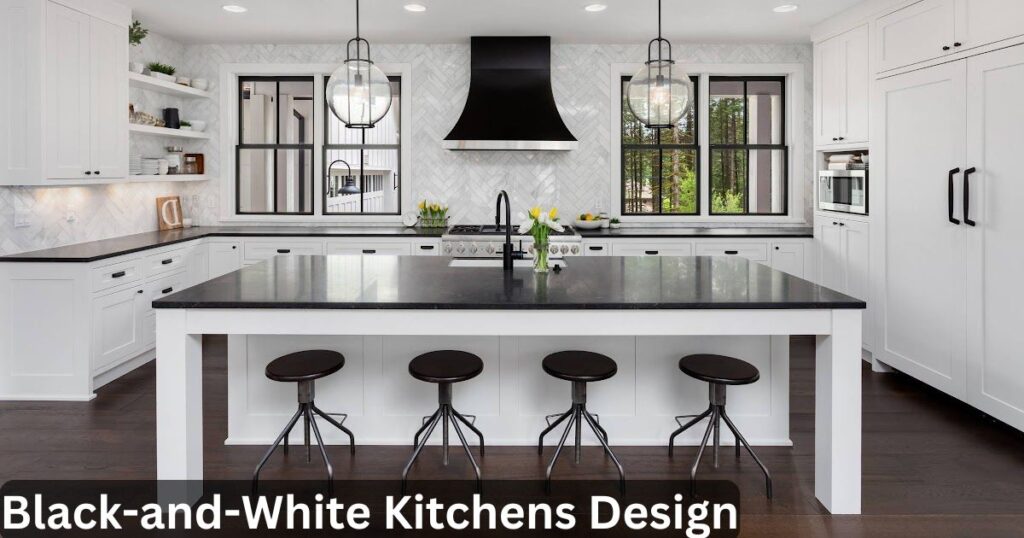 Black-and-White Kitchens Design