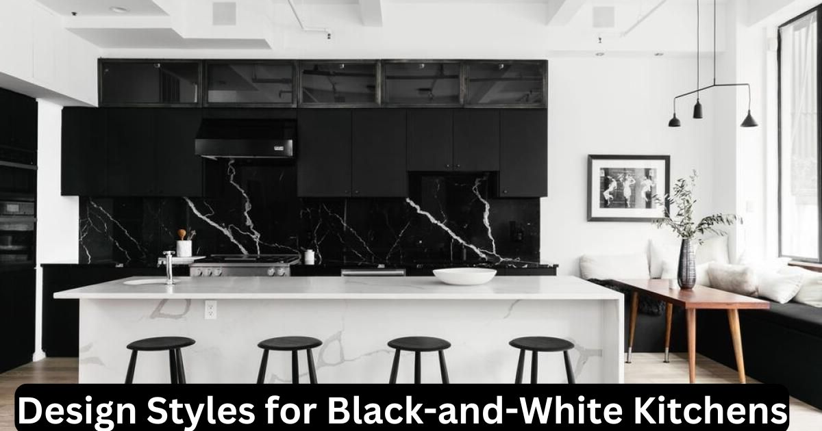 Design Styles for Black-and-White Kitchens