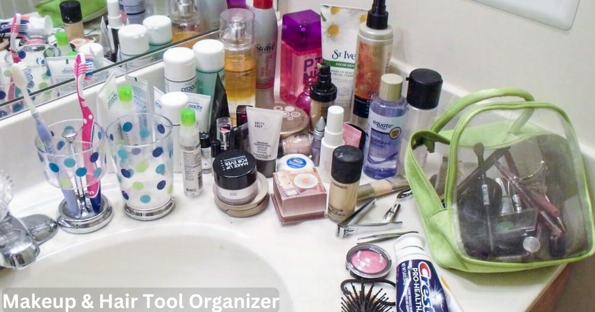 Makeup & Hair Tool Organizer